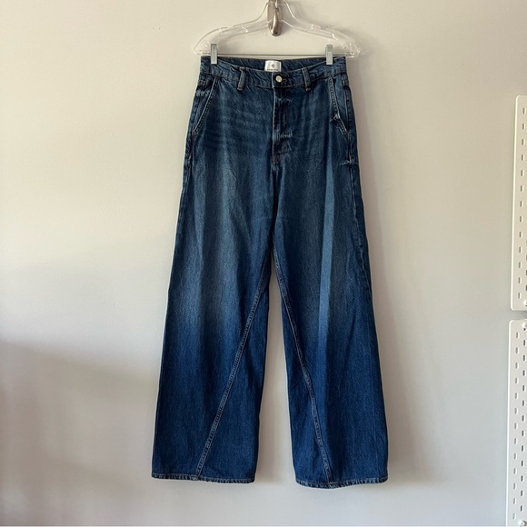 Anine Bing BRILEY JEAN Arctic Blue Relax Fit Size 28 - Picture 2 of 12